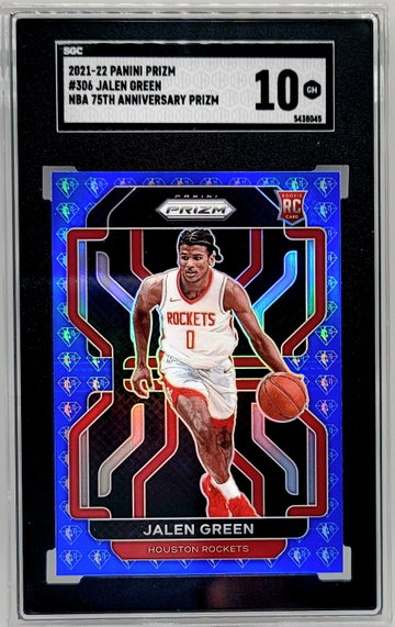 2021 Prizm Jalen Green 75th anniversary 