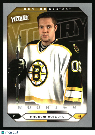 2005-06 Upper Deck Andrew Alberts #258 2005-06 Upper Deck Victory Update Boston Bruins
