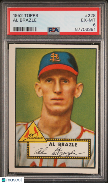 1952 Topps Al Brazle #228 PSA 6