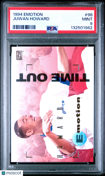 1994 E-Motion Juwan Howard #98 Rookie PSA 9