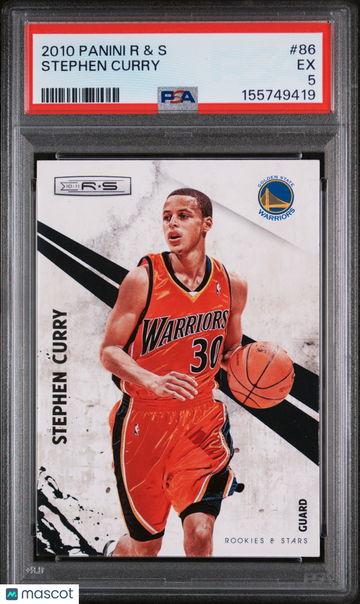 2010 Panini Rookies & Stars Stephen Curry #86 PSA 5