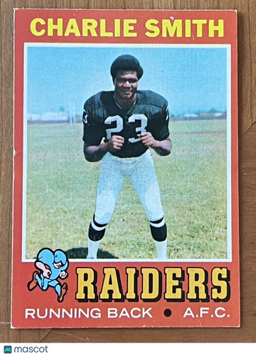 1971 Topps Charlie Smith #21 Blank Back Base Set