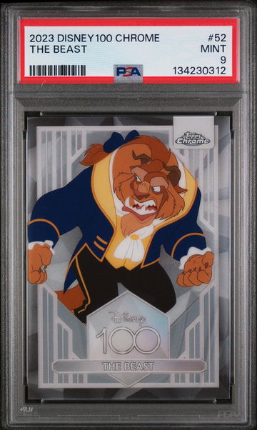 2023 Topps Chrome Disney100 the Beast #52 PSA 9