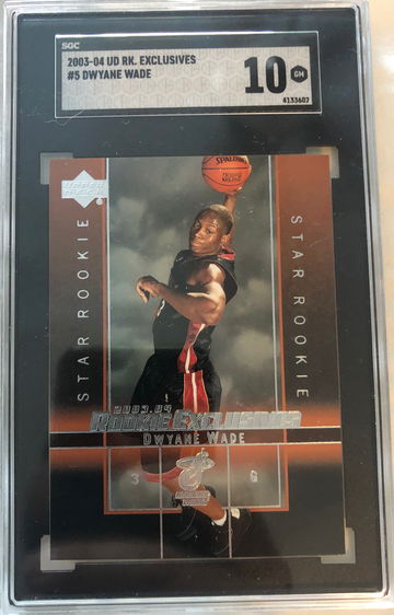 Dwyane Wade 2003-04 Upper Deck Rookie Exclusives SGC 10