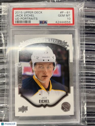 2015-16 Upper Deck - UD Portraits Jack Eichel #P-61 Rookie PSA 10