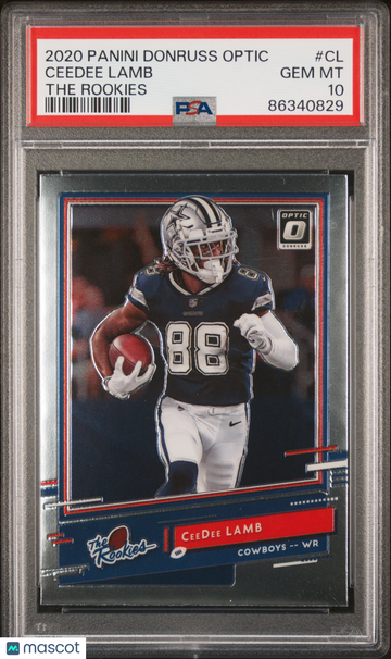 2020 Panini Donruss Optic The Rookies Ceedee Lamb #CL PSA 10