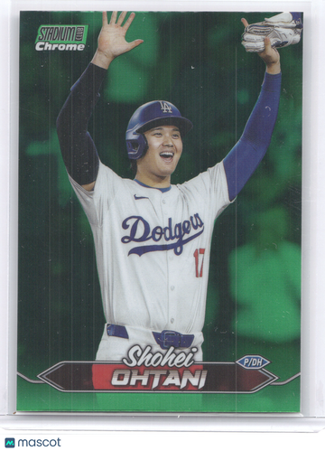 2024 Topps Stadium Club Chrome Shohei Ohtani #200 Green Refractor
