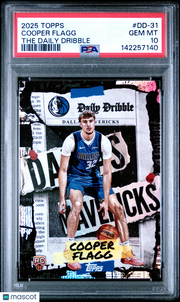 2025 Topps The Daily Dribble Cooper Flagg #DD-31 PSA 10