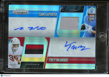 2025 Panini Prizm Sam LaPorta Trey McBride Panini Authentic