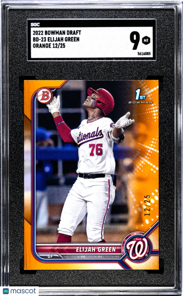 2022 Bowman Draft Elijah Green #BD-23 Orange SGC 9