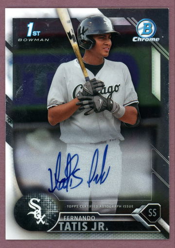 2016 BOWMAN CHROME FERNANDO TATIS JR AUTO