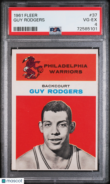 1961 Fleer Guy Rodgers #37 PSA 4