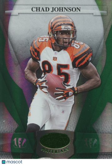 Chad Johnson 2008 Leaf Certified Emerald Green SSP Cincinnati Bengals 5/5 READ