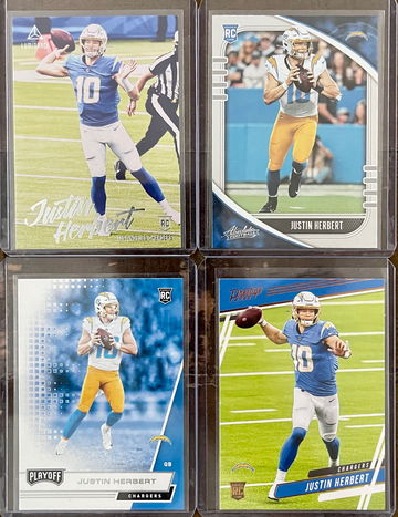 2020 Justin Herbert (4) Card RC Lot! 🔥