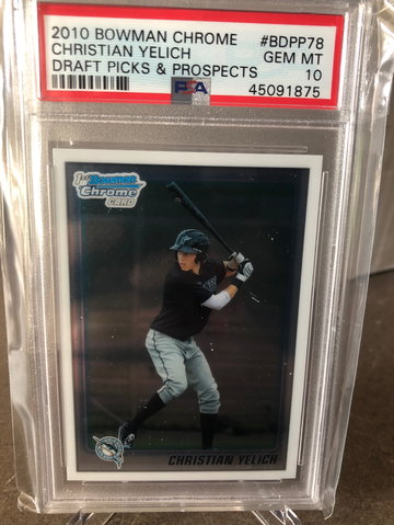 2010 bowman chrome christian yelich