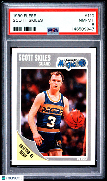 1989 Fleer Scott Skiles #110 PSA 8