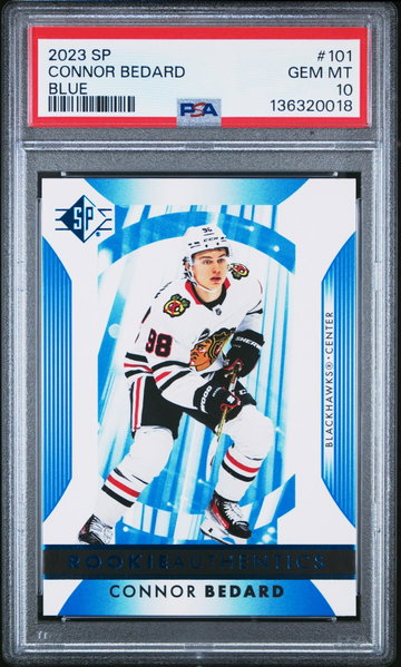 2023 SP Blue Connor Bedard #101 PSA 10