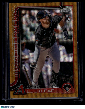 2025 Topps Chrome Update Tyler Locklear #USC80 Gold Wave Refractors SN RC