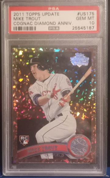 Mike Trout Topps Update Cognac Diamond PSA 10