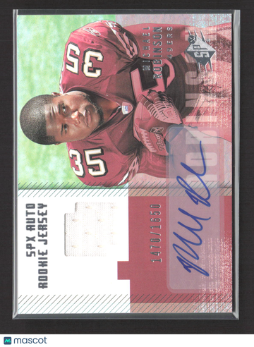 2006 Upper Deck SPx Michael Robinson #211 Event-Worn Jersey 1470/1650 SPx Auto Rookie Jersey Auto