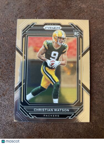 🔥2022 Prizm Christian Watson RC Rookie GB PACKERS WR1