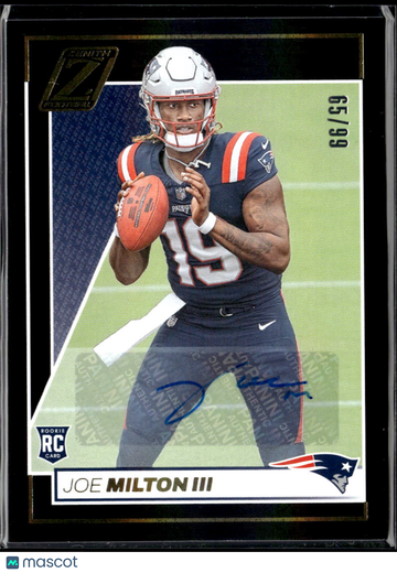 2024 Panini Zenith Football Joe Milton III #155 /99 RC