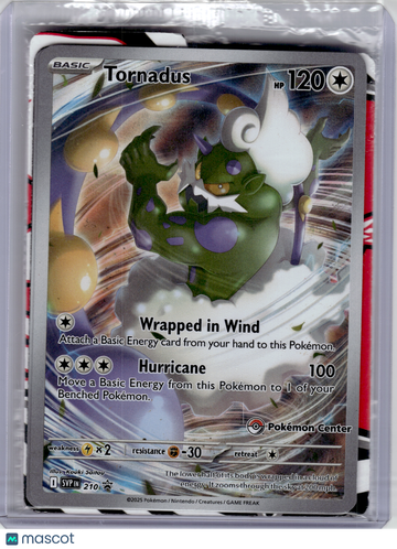 Scarlet & Violet Promo Cards Tornadus Holo Black Star Promo (Pokemon Center) [Sealed] #210