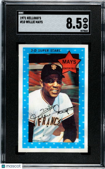 1971 Kellogg's Willie Mays #10 SGC 8.5