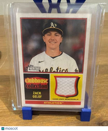 2025 Topps Heritage - Clubhouse Collection Relics Zack Gelof #CCR-ZG
