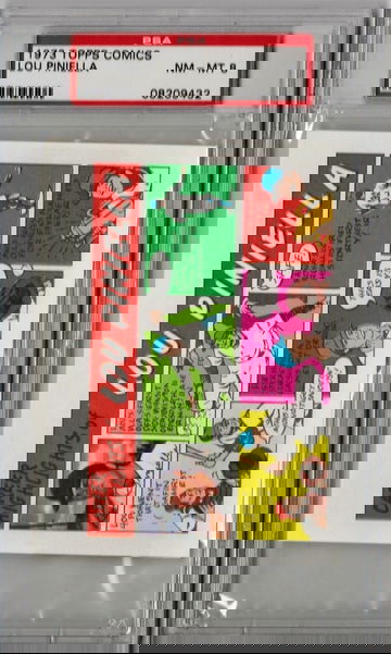 1973 Topps Comics Lou Piniella PSA 8 P1263