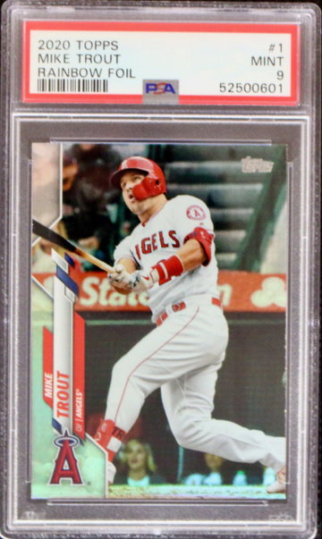 2020 Topps Mike Trout Rainbow Foil PSA 9