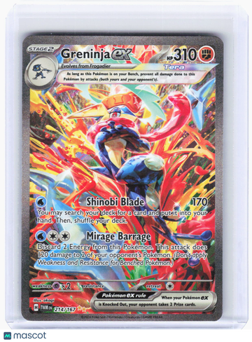 Twilight Masquerade Greninja ex Holo Special Illustration Rare #214/167