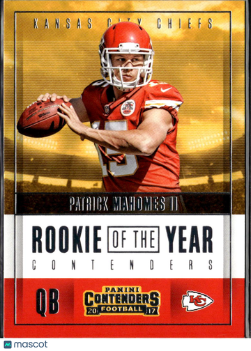 2017 Panini Contenders Football Rookie of the Year Patrick Mahomes II #RY-3
