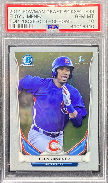 2014 Bowman Chrome Draft Picks Top Prospects Eloy Jimenez PSA 10