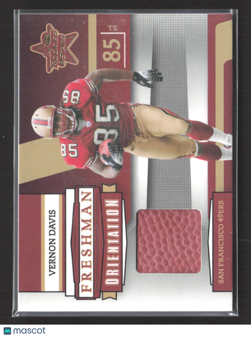 2006 Donruss Playoff Rookies & Stars Freshman Orientation Vernon Davis #FO-25 Event-Used Football