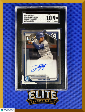 2024 Bowman Chrome Jared Serna #CPA-JS Prospect Autograph SGC 9 sgc Auto 10