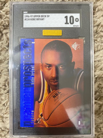 1996-97 upper deck SP #134 Kobe Bryant SGC 10 Gem Mint MBA GOLD  Rookie RC