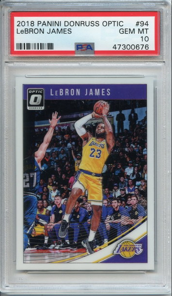 Lebron James 2018 Donruss Optic PSA 10