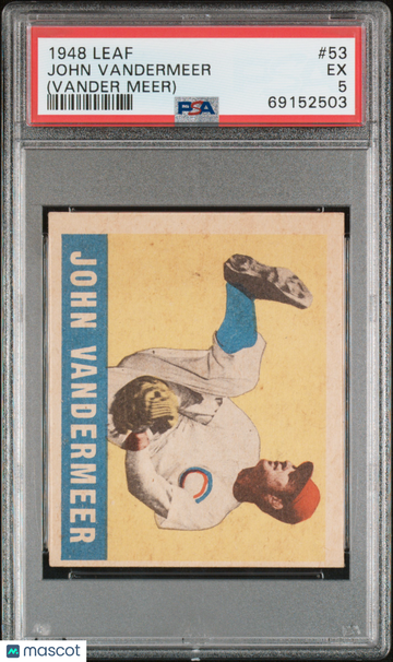 1948 Leaf John Vandermeer #53 (Vander Meer) PSA 5
