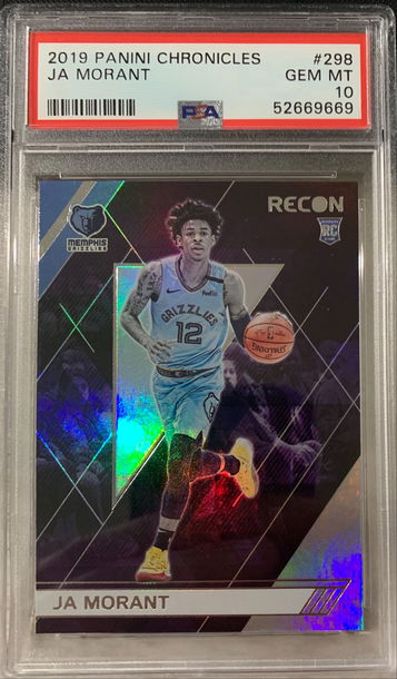 2019 Panini Chronicles Ja Morant PSA 10