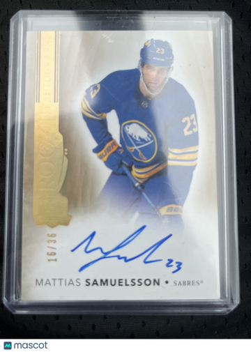2021-22 Upper Deck The Cup Mattias Samuelsson #16 Gold Parallel/Variety Rookie Upper Deck