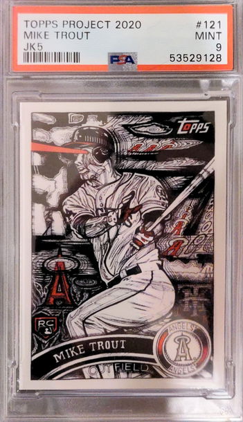Topps Project 2020 Trout/JK5 #121 PSA 9