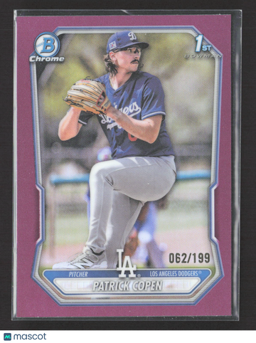 2024 Bowman Chrome Patrick Copen #BCP-138 Purple Refractor /199 1st Bowman