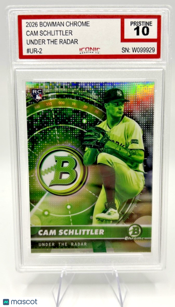 2026 Bowman Cam Schlittler #UR-2 [Base] Rookie Insert 10