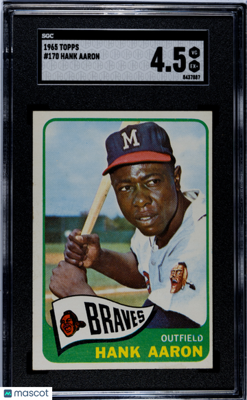 1965 Topps Hank Aaron #170 SGC 4.5