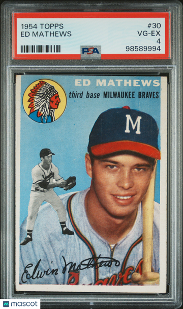 1954 Topps Ed Mathews #30 PSA 4