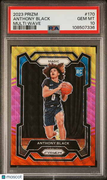 2023 Panini Prizm Anthony Black #170 Multi Wave /88 RC PSA 10