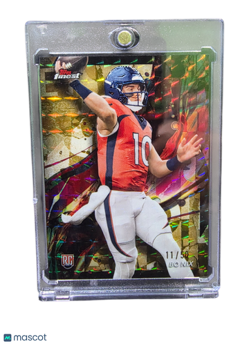 2024 Topps Finest Bo Nix #63 /50 RC