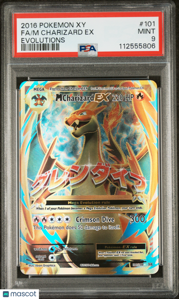 2016 Pokemon Xy Evolutions M Charizard EX Evolutions Fa PSA 9 #101