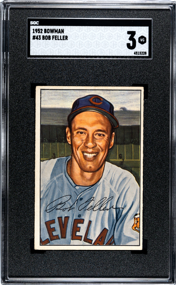 1952 Bowman Bob Feller #43  SGC 3